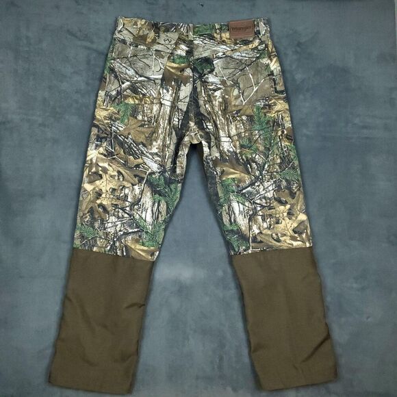 Wrangler ProGear Pants Mens 36x30 Brown Camo Realtree Nylon Reinforced Hunting - Picture 13 of 15